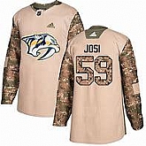 Predators 59 Roman Josi Camo Adidas Veterans Day Practice Jersey,baseball caps,new era cap wholesale,wholesale hats